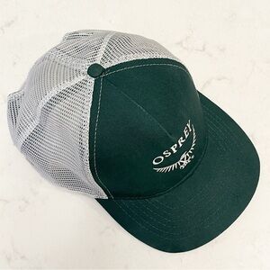 OSPREY S21 Trucker Hat - Mesh Panel - Adjustable Snapback - Jade Green